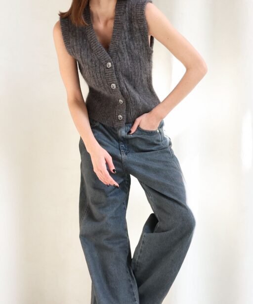 Alternative view of Rêve vest Graphite Mist