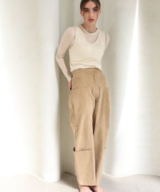 Alternative view of Camille cargo pant - desert sand