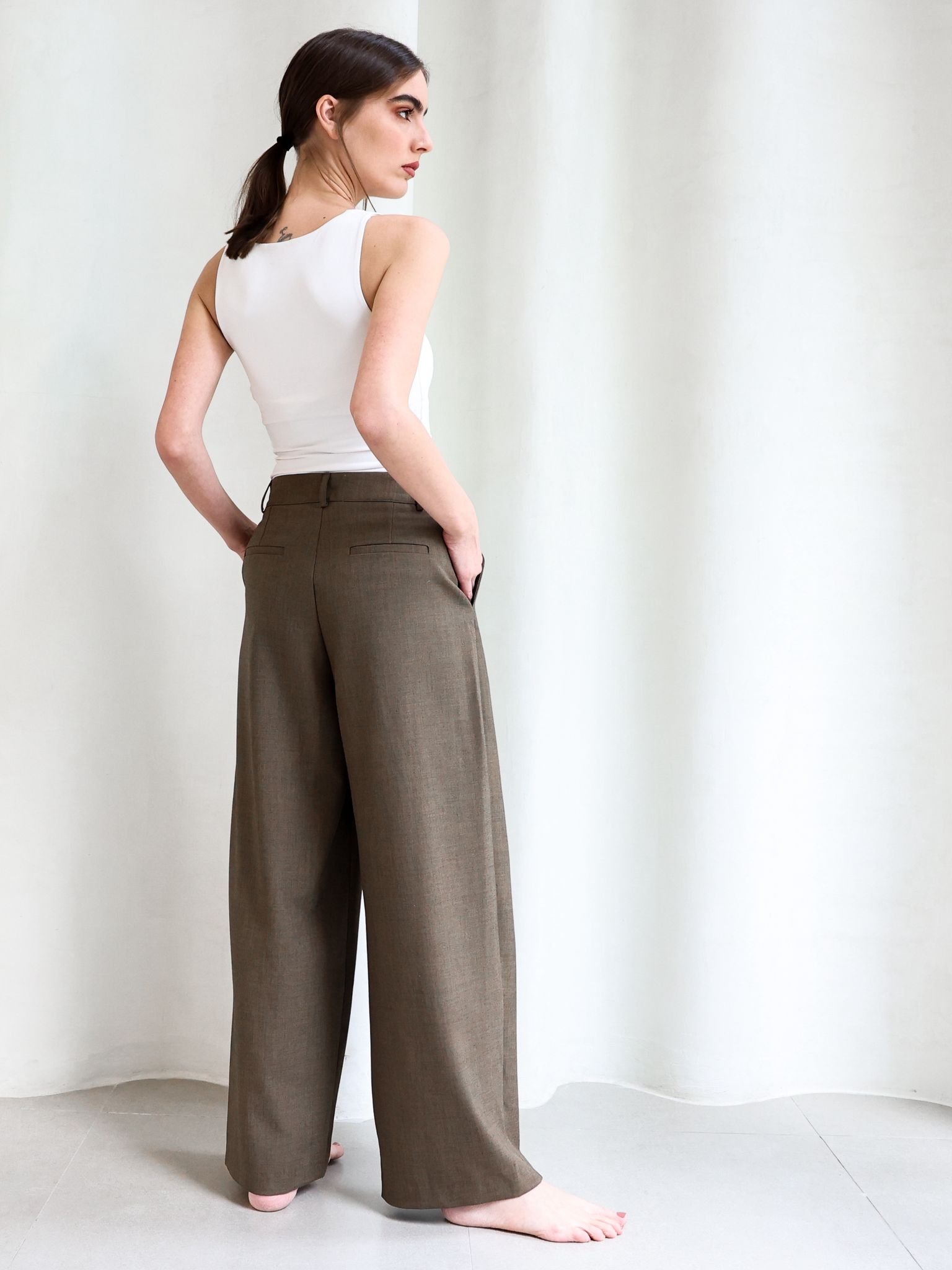 Allure cropped blazer brown - Image 6